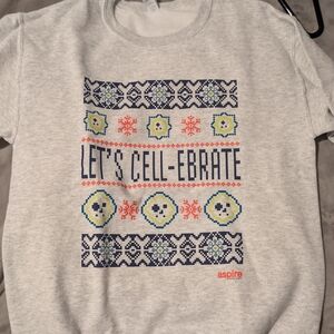 Thermo Fisher Gray Holiday Cell Crewneck